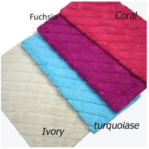 Palamaiki Covoraș De Baie Din Bumbac Stripes Coral 60x90 Cm