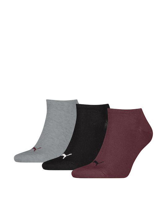 PUMA Unisex Спортни Червени Чорапи 3 Чифта