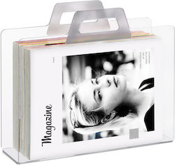 Relaxdays Document Holder 2 Handles Transparent Acrylic 29x33x10 Cm Silver Relaxdays Document Holder 2 Handles Transparent Acrylic 29x33x10 Cm Silver