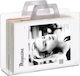 Relaxdays Document Holder 2 Handles Transparent Acrylic 29x33x10 Cm Silver