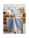 SteweHome Kitchen Towel Made of 100% Cotton in Blue Colour 40x60cm 5 Pieces