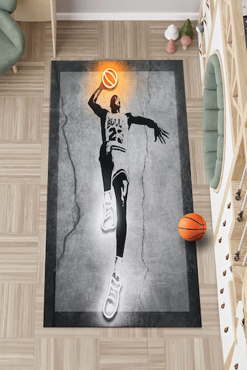 SteweHome Covor Pentru Copii Baschet 80x100cm Grosime 60mm