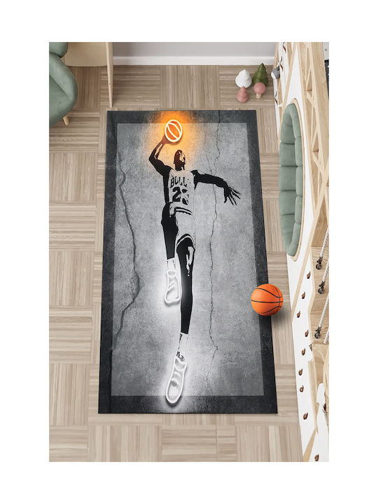 SteweHome Παιδικό Χαλί Μπάσκετ 100x150cm Πάχους 60mm