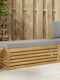 Hölzernes Gartenbank mit Kissen 115x43x45cm