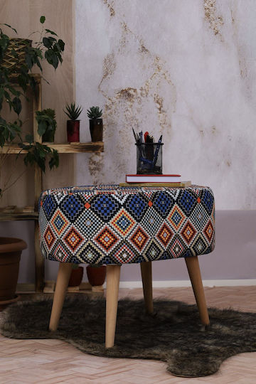 Living Room Wooden Oval Stool