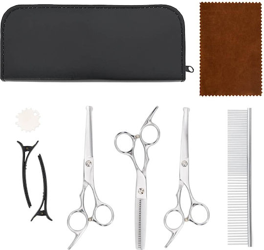 Vidaxl Dog Grooming Scissors Set 7 Pieces Stainless Steel