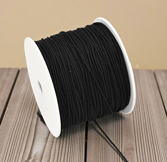 Black Rope for Beadwork 1.2mm 10 Meters 147-01