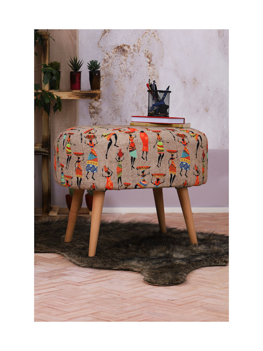 Wooden Multicolour Living Room Stools