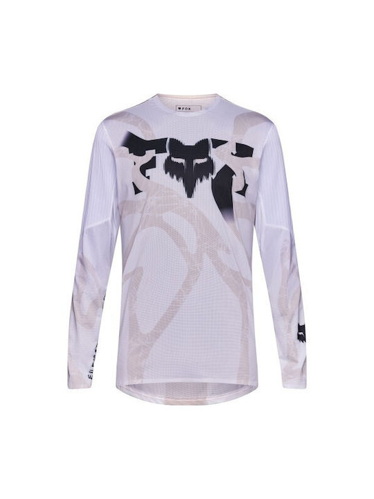 Fox Flexair LS Jersey Men's Long Sleeve Mountain Bike White Jersey