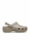 Crocs Classic Platform Clog Γυναικεία Ανατομικά Σαμπό Μπεζ