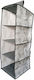 Hanging Storage Case for Clothes Underwear Socks in Beige Colour 30x30x80cm