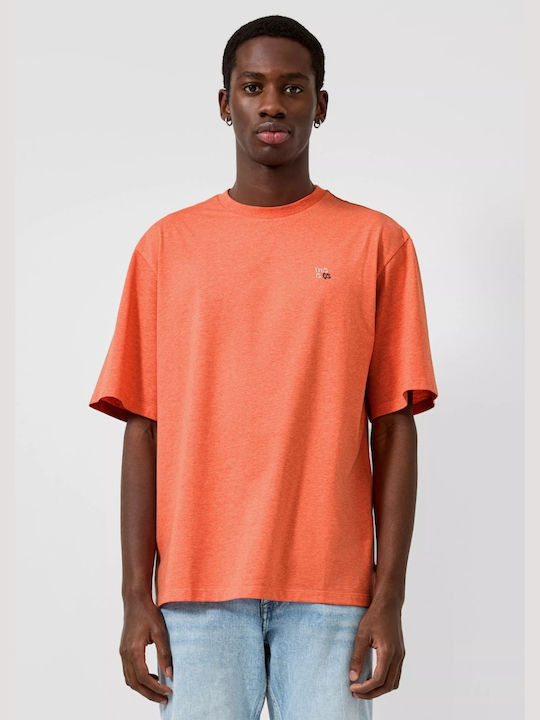 Herrenblusen Kurzarm T-Shirt Orange