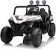 Doppelsitzer Elektrisch mit Fernbedienung 12 Volt Weiß BUGGY-HL5588-Weiß