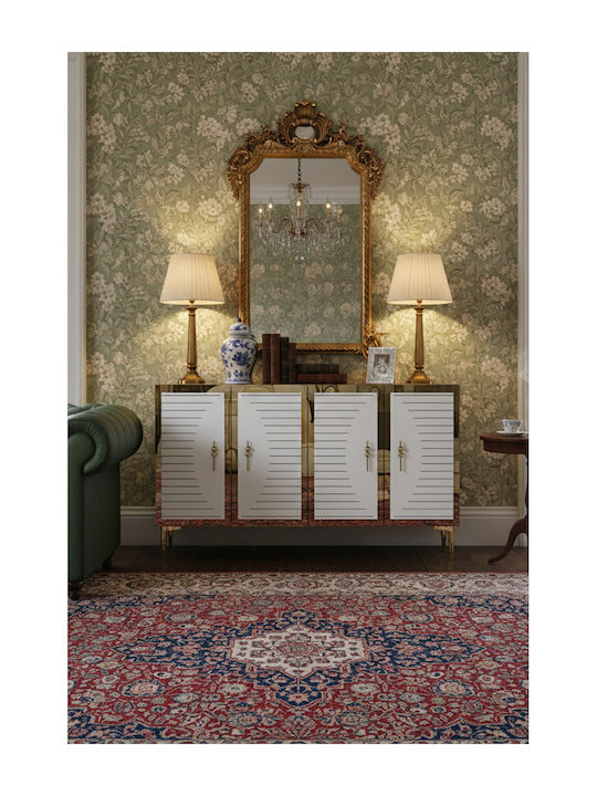 Буфет От Метал SteweHome Бял 120x32x75cm