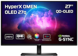 HP HyperX OMEN 27q QD-OLED Monitor 27.63" QHD 2560x1440 240Hz mit Reaktionszeit 1ms GTG