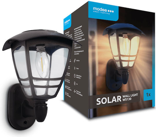 Modee Lighting Wall Mounted Solar Light Warm White 3000K with Photocell IP44 45x13x39.5cm