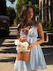 Καλοκαιρινό Mini Φόρεμα Sky Blue