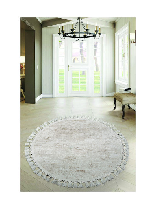 SteweHome Χαλί Αντιολισθητικό 160x160cm Μπεζ