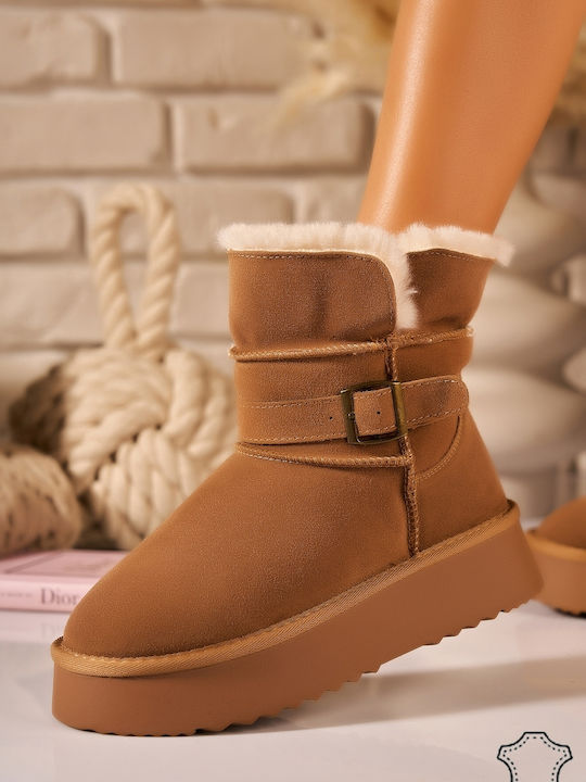 Botinelli Wildleder Damen Stiefeletten Braune