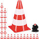 Relaxdays Set 24 Conuri Sportive Portocalii Albe Portocalii 23x14x14 Cm