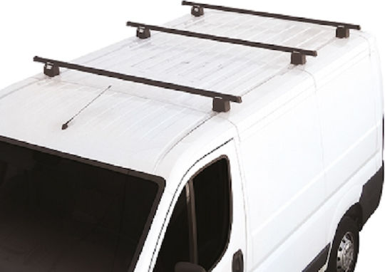 Fabbri – Opel Combo 2012-2018 – Fiat Doblo Commercial 01/10> Car Roof Bars Iron Heavy Duty 150 Cm Set 3 Bars Including Locks