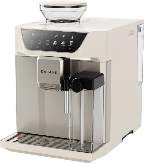 Dreame Automatic Espresso Machine 1235W 19bar Pressure for Cappuccino with Grinder Beige