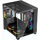 1STPLAYER BV5 Gaming Mini Tower Computer Case with Side Window Black