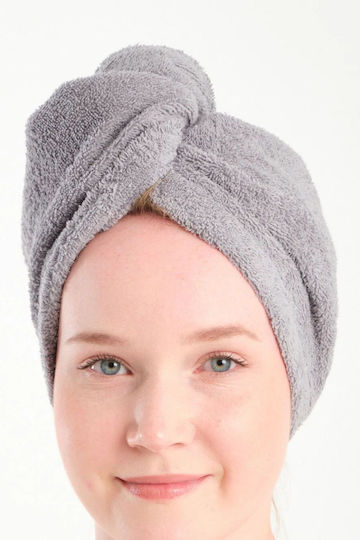 SteweHome Πετσέτα Microfiber Σώματος 100gr/m² Γκρι 183x68εκ.