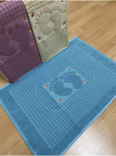 SteweHome Set Cotton Bath Mats STE-024751-V51147 Grey 50x70cm 3 Pieces