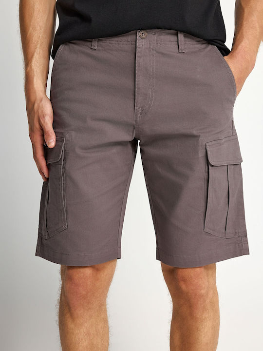 Garage Fifty5 Men's Grey Cargo Bermuda