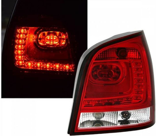 Πισινά Φανάρια Set Vw Polo 9n3 05-09 Led Gti/r20 Look Red Clear Eagle Eyes Volkswagen Εαglε Ευεs