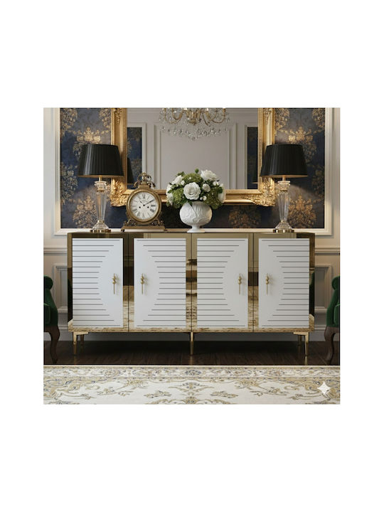 Буфет Дървен Златист 150x32x75см