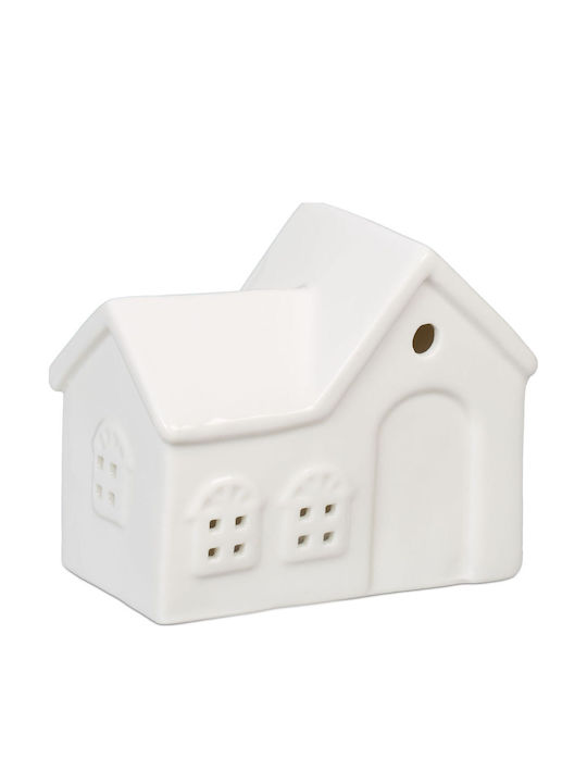 Relaxdays Suport Pentru Lumânări În Culoare Albă 9x6x11 cm