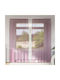 vidaXL Set Curtains Window with Tab Tops Purple 140x225cm