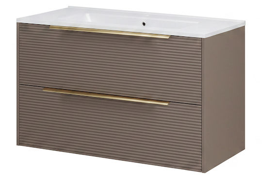 Savinidue Iconica Πάγκος με Νιπτήρα Taupe