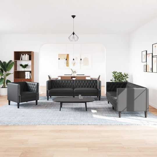 vidaXL Wohnzimmermöbel-Set 3-Sitzer & 2-Sitzer & Sessel