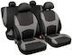Huse Scaune Capri Set 4 Bucăți Negru Gri Lampa L5494.7