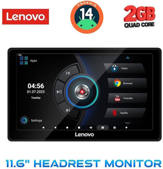 Lenovo Lenovo 11.6 Zoll Multimedia Touchscreen Für Kopfstütze Auto Mit Bluetooth Und GPS