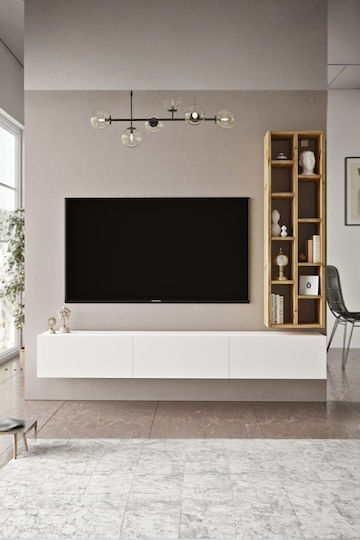 Wohnzimmer TV-Einheit Weiß M175xB27xH145cm