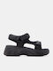 Sandale Casual Damă Flatforme Negre
