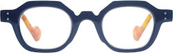 Frog Optical Lesebrillen +3.00 in Marineblau Farbe