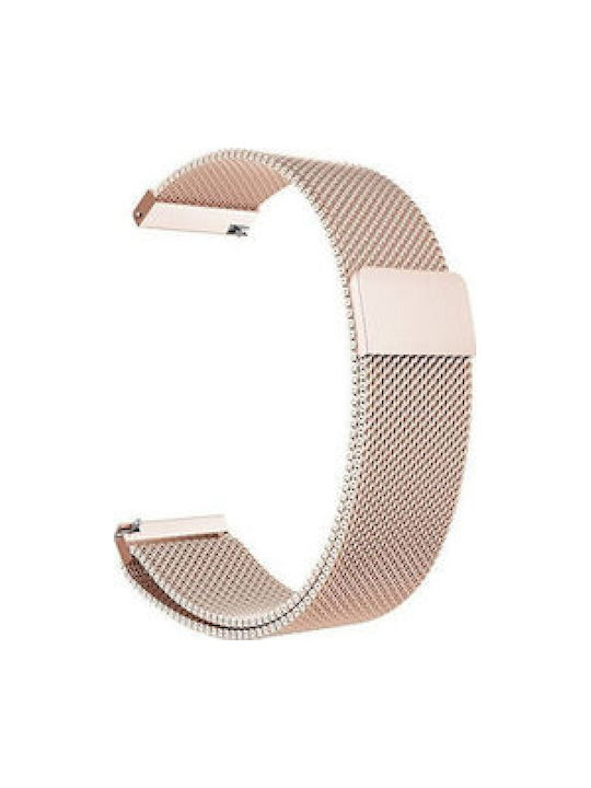 Milanese Μεταλλικό Λουράκι Μαγνητικό Κλείσιμο Xiaomi Watch S4 41mm Rose Gold
