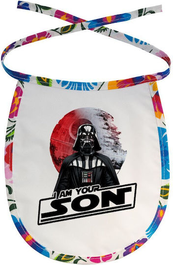 Koupakoupa Star Wars Waterproof Baby Bib Made of 100% Cotton with Lace Band Colored