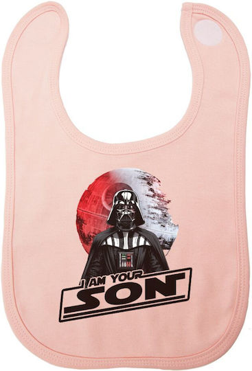Koupakoupa Star Wars Baby Bib Fabric with Hoop & Loop Fastener Pink