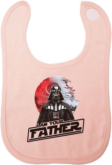 Koupakoupa Star Wars Baby Bib Fabric with Hoop & Loop Fastener Pink
