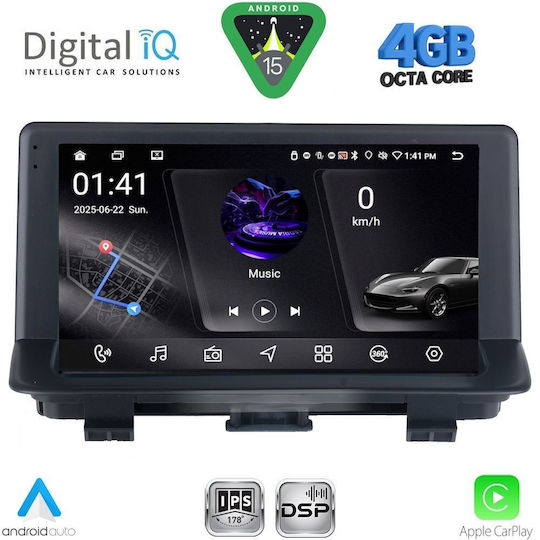Digital IQ Ηχοσύστημα Αυτοκινήτου για Audi Q3 2012-2018 (Bluetooth/USB/WiFi/GPS/Apple-Carplay/Android-Auto) με Οθόνη Αφής 9"