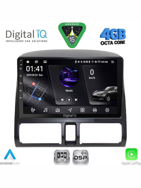 Digital IQ Car Audio System for Honda CR-V 1996-2006 with Clima (Bluetooth/USB/WiFi/GPS/Apple CarPlay/Android Auto) with 9" Touch Screen