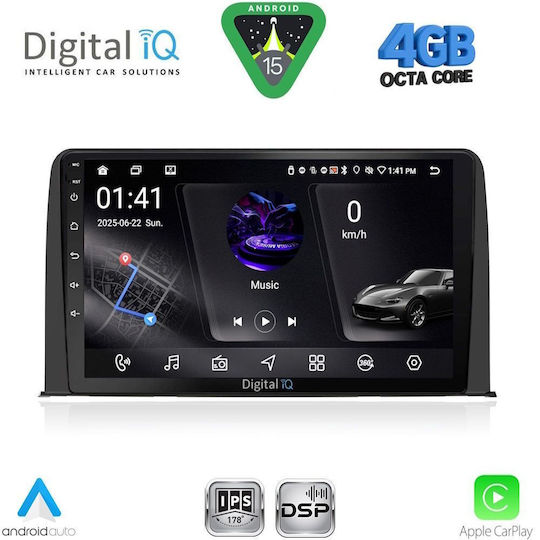 Digital IQ Car Audio System for Honda CR-V 2017-2022 (Bluetooth/USB/WiFi/GPS/Apple CarPlay/Android Auto) with 10" Touch Screen