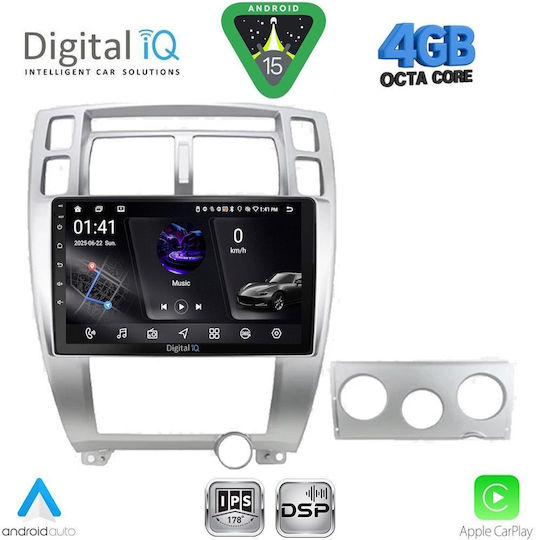 Digital IQ Car Audio System for Hyundai Tucson 2004-2010 (Bluetooth/USB/WiFi/GPS/Apple CarPlay/Android Auto) with 10" Touch Screen