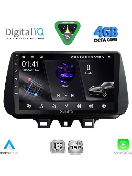 Digital IQ Car Audio System for Hyundai Tucson 2019-2023 (Bluetooth/USB/WiFi/GPS/Apple CarPlay/Android Auto) with 9" Touch Screen